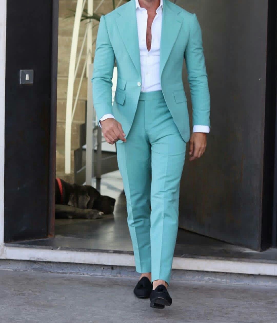new blue men suits blazer wedding suits slim fit 2 pieces groom tuxedos best mens prom suits jacketpants custom made