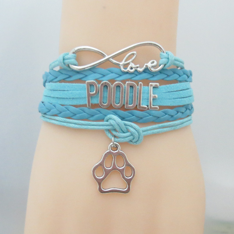 Fashion Bracelet Custom Infinity Love Poodles Bracelet Gift For Animal Dog Breed Paw Print Puppy Bracelet
Fashion Bracelet Custom Infinity Love Poodles Bracelet Gift For Animal Dog Breed Paw Print Puppy Bracelet