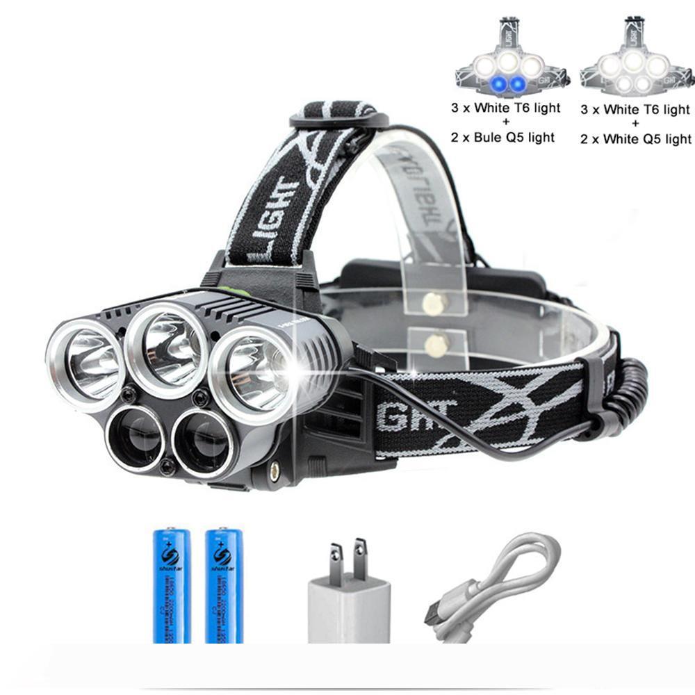 Blue light white USB 5 led headlamp head lamp headlight T6 Q5 15000 lumens powerful led flashlight head torch lamp
Blue light white USB 5 led headlamp head lamp headlight T6 Q5 15000 lumens powerful led flashlight head torch lamp