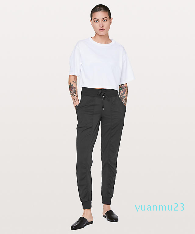 WholeNew Women Yoga Dance Studio Jogger 29quot Women039s Sports Loose Trousers Casual Woven Pocket Running Gym Pants Tig