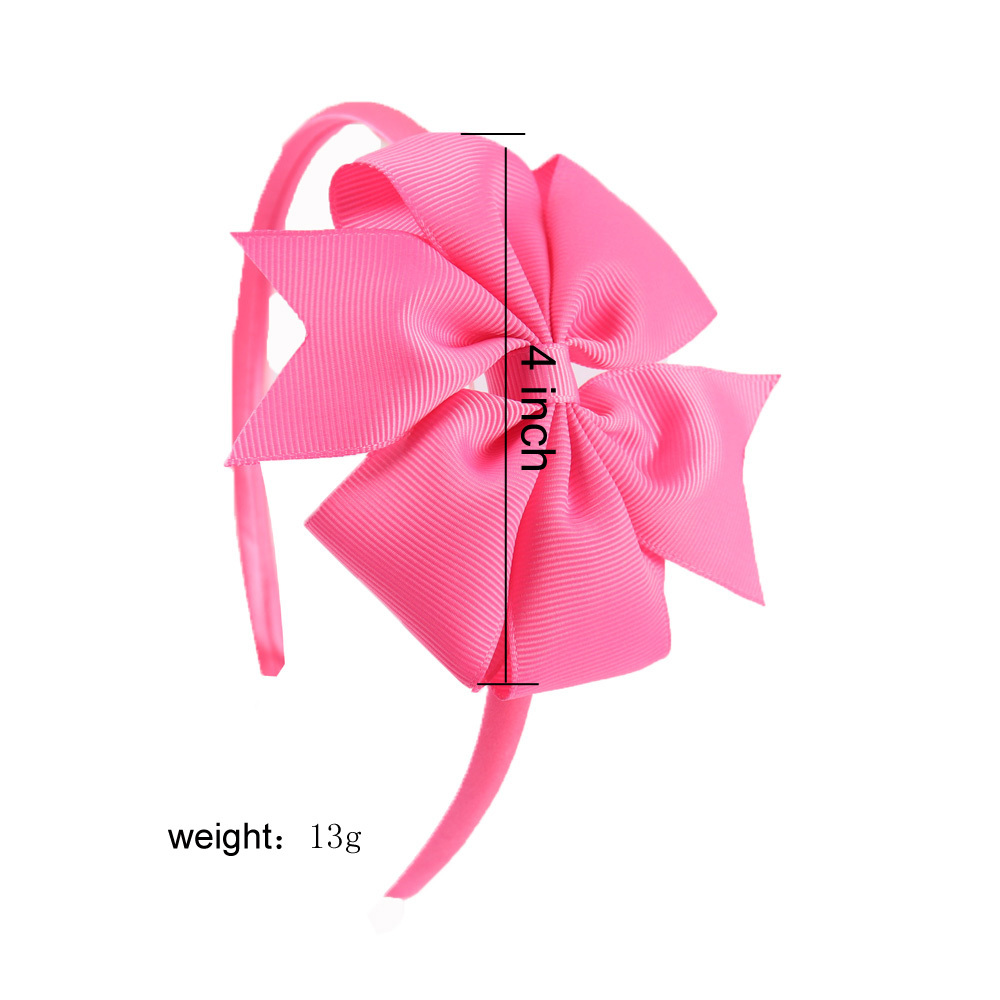 20 Pieces/lot Pinwheel Hairbands For Girls Kids Handmade Plain Hard Satin Headbands With Ribbon Bows Hair Accessories CX200714