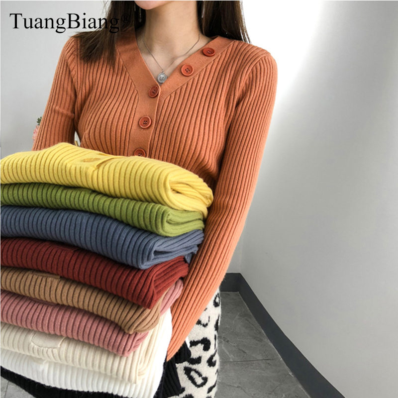 Single Breasted Women Full Sleeve V-Neck Button Sweater 2020 New Knitted Thick elasticity Pullovers Autumn Winter Jumpers Ladies, Black
Single Breasted Women Full Sleeve V-Neck Button Sweater 2020 New Knitted Thick elasticity Pullovers Autumn Winter Jumpers Ladies, Black