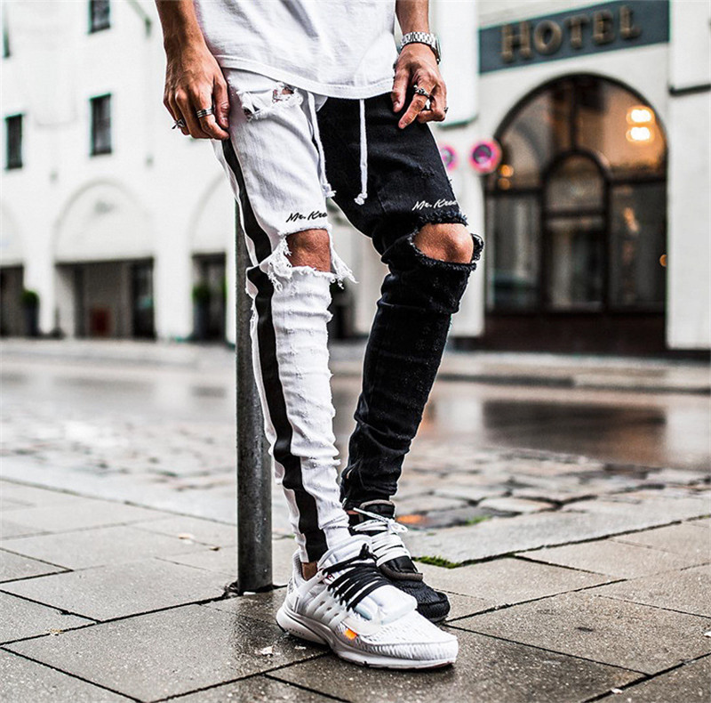 Denim Designer Jeans Mens Clothing Draped Slim Fit Holes Zipper Pencil Pants Hombes Pantalones Blue Ripped
Denim Designer Jeans Mens Clothing Draped Slim Fit Holes Zipper Pencil Pants Hombes Pantalones Blue Ripped