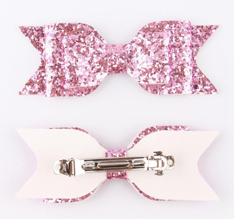 Girls Sequin Big Bow Hairclips Kids Glitter Pinzas Para El Pelo Del Arco Madchen Hair Clip Shiny Butterfly Headdress Girls Bow Hair Clips