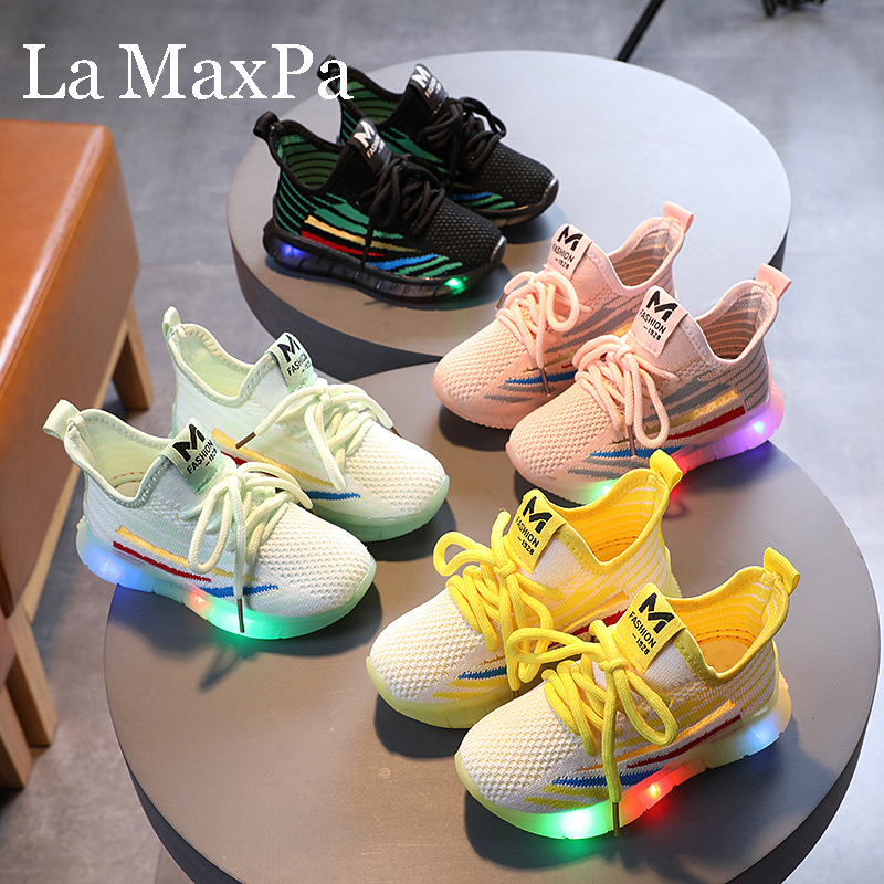 Size 21-30 Glowing Sneakers Boy Sports Laces Mesh Chidlren Casual Shoes Baby Breathable LED Shoes Flashing Lights Girls, Yellow
Size 21-30 Glowing Sneakers Boy Sports Laces Mesh Chidlren Casual Shoes Baby Breathable LED Shoes Flashing Lights Girls, Yellow