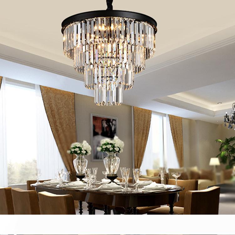 American black iron art crystal chandeliers chandeliers modern living room pendant lighting bedroom lamp, smoke gray crystal lamp
American black iron art crystal chandeliers chandeliers modern living room pendant lighting bedroom lamp, smoke gray crystal lamp