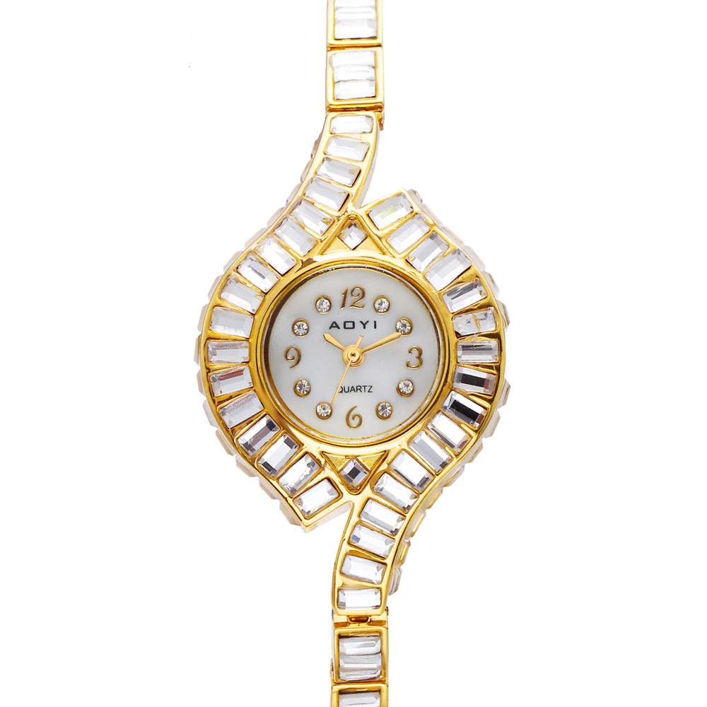 50% OFF Crystal Watch for women White and Gold Color Trendy Oval Shape Stones Watches
50% OFF Crystal Watch for women White and Gold Color Trendy Oval Shape Stones Watches