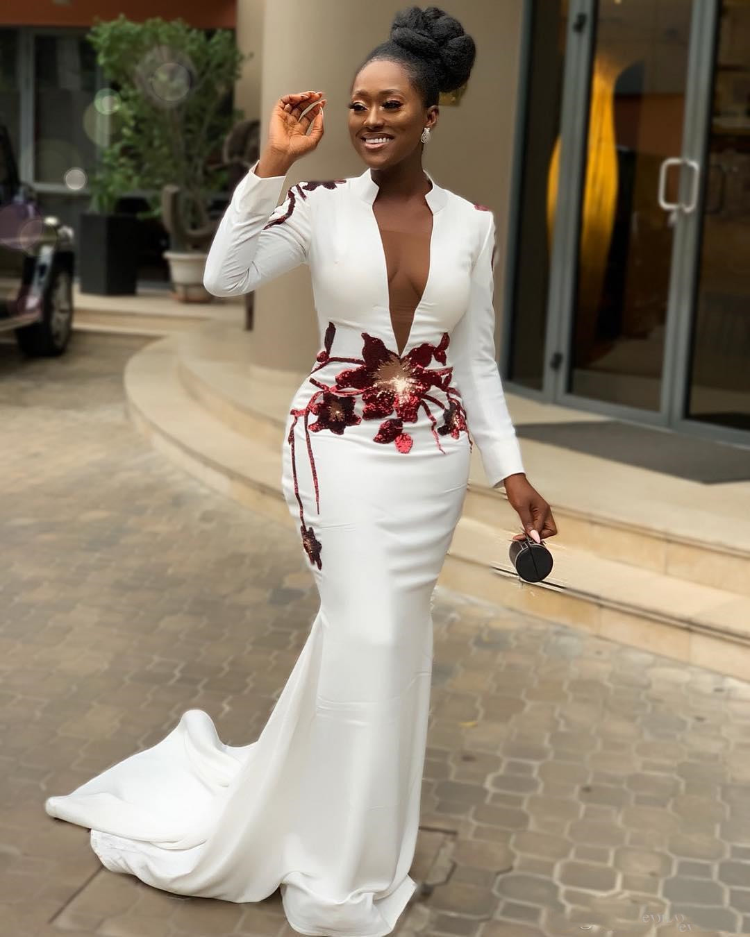 2019 Black Plus Size Special Occasion Dresses Mermaid Sweep Train Long Sleeve Gowns Evening V-neck Formal Party Gown Mother's Bridal Prom, Gold
2019 Black Plus Size Special Occasion Dresses Mermaid Sweep Train Long Sleeve Gowns Evening V-neck Formal Party Gown Mother's Bridal Prom, Gold