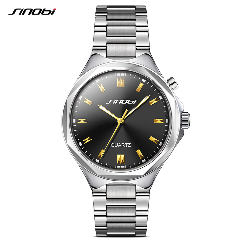 SINOBI Casual Men Wrist Watches of Back Light Stainless Steel Watchband Top Male Geneva Quartz Clock Meskie Zegarki, 11s9382g01
SINOBI Casual Men Wrist Watches of Back Light Stainless Steel Watchband Top Male Geneva Quartz Clock Meskie Zegarki, 11s9382g01