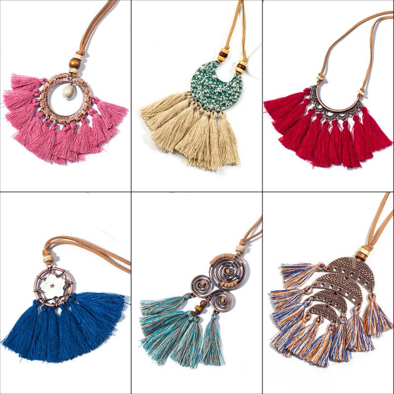 Vintage bohemian ethnic shells tassel pendant necklace jewelery Boho long rope leather chain sweater statement necklaces choker
Vintage bohemian ethnic shells tassel pendant necklace jewelery Boho long rope leather chain sweater statement necklaces choker