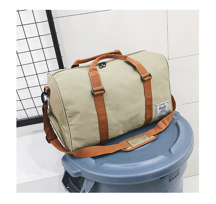 Men women Black Bag high quality canvas Shoulder Bag Handbag Ladies Weekend Portable Duffel Waterproof Wash
