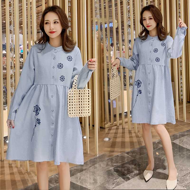 6104# Maternity Clothes pregnant women dress Cotton Long Sleeve Loose Stylish Dress for Pregnant Women Mom, Pink
6104# Maternity Clothes pregnant women dress Cotton Long Sleeve Loose Stylish Dress for Pregnant Women Mom, Pink