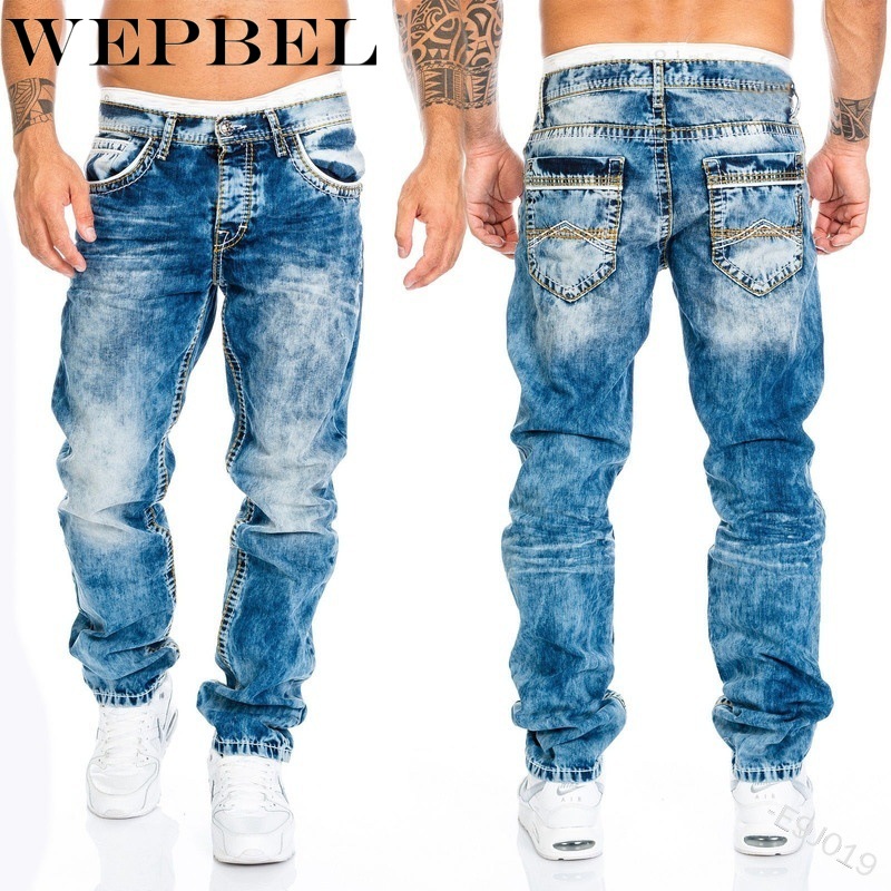 WEPBEL Men' Fashion Jeans Casual Full Length Trousers Straight Men' Pants Hip-Hop Cowboy Jeans, Black
WEPBEL Men' Fashion Jeans Casual Full Length Trousers Straight Men' Pants Hip-Hop Cowboy Jeans, Black