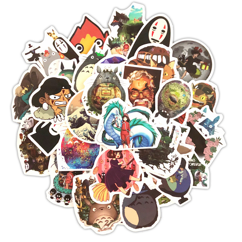 Pack of 50pcs Wholesale Cartoon Stickers Lovely Japan Anime Decals Laptop Skateboard Motor Bottle Car Waterproof Decal Bulk Lots