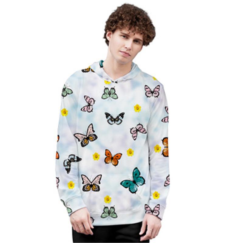 Women Butterfly Hoodies Sweatshirts Fashion Trend 3D Digital Long Sleeve Round Neck Hooded Sweater Designer Female New Loose Casual Hoodies
Women Butterfly Hoodies Sweatshirts Fashion Trend 3D Digital Long Sleeve Round Neck Hooded Sweater Designer Female New Loose Casual Hoodies
