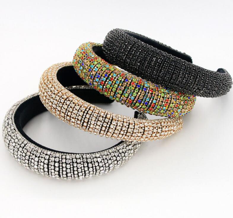 New Baroque Full Crystal Headbands Hair Bands for Women Brides Shiny Padded Diamond Headband Hair Hoop Fashion Party Jewelry Accessories
New Baroque Full Crystal Headbands Hair Bands for Women Brides Shiny Padded Diamond Headband Hair Hoop Fashion Party Jewelry Accessories
