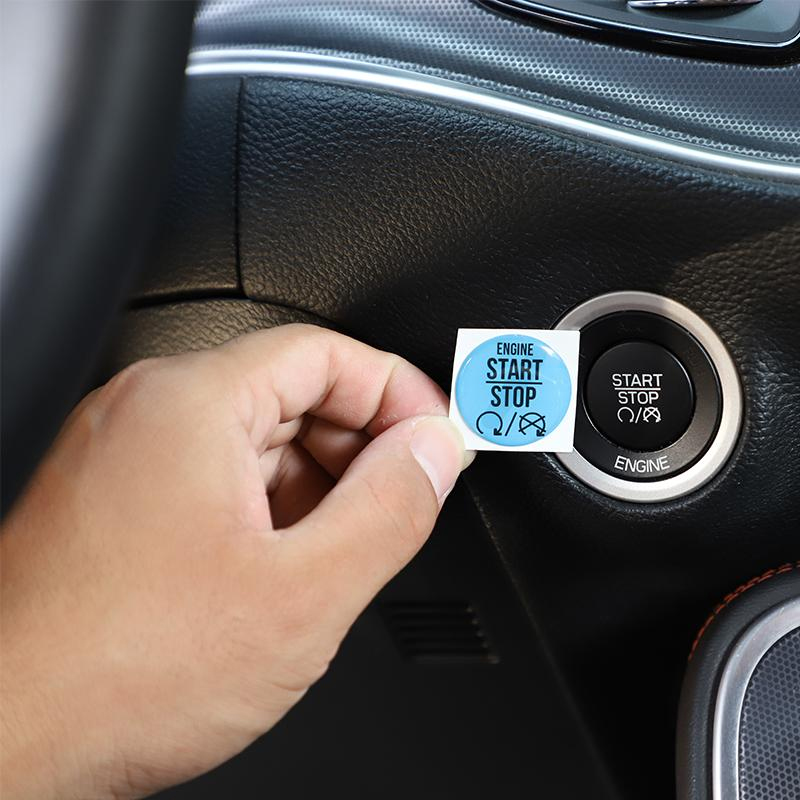 Engine Start Stop Button &Tailgate Opener Switch Knob Trim for Dodge Challenger /Charger 2010 UP Car Interior Accessories