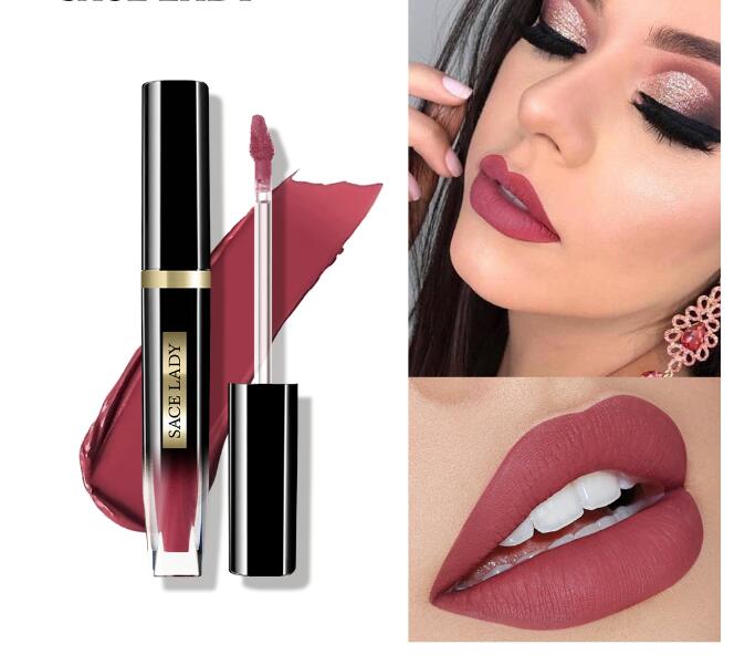 SACE LADY Matte Lipstick Waterproof Makeup Long Lasting 12H Lip Gloss Nude Red Pigment Lip Stick Make Up No Drying Cosmetic, Color
SACE LADY Matte Lipstick Waterproof Makeup Long Lasting 12H Lip Gloss Nude Red Pigment Lip Stick Make Up No Drying Cosmetic, Color