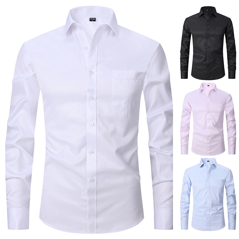 2020 New Formal Dress Shirts For Men Long Sleeve Slim Fit Office Man Business Social Designer No Fade Solid Spandex Blouse, 8868-33
2020 New Formal Dress Shirts For Men Long Sleeve Slim Fit Office Man Business Social Designer No Fade Solid Spandex Blouse, 8868-33
