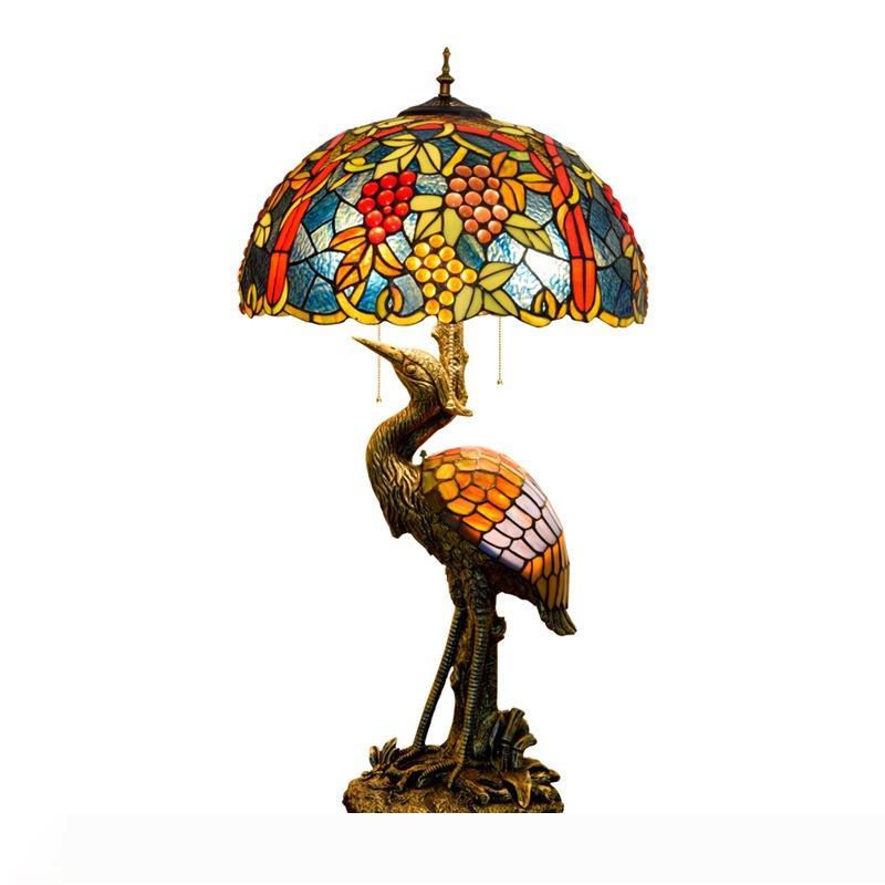 Factory Direct Sale Tiffany American Country Table Lamp Study Bedroom Crane Bird Lamp Base Desk Lamp
Factory Direct Sale Tiffany American Country Table Lamp Study Bedroom Crane Bird Lamp Base Desk Lamp