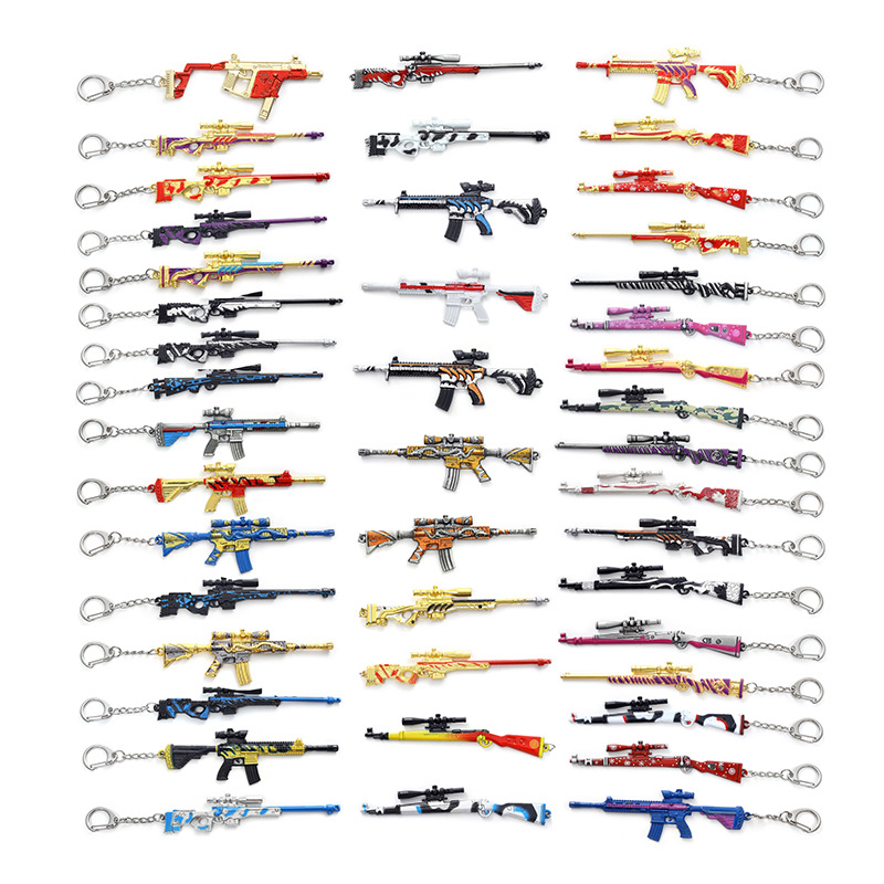 Wholesale Jedi Survival Peace Elite Key Ring Weapon Model 98k Skin Gun Awm Eat Chicken Gun Metal Key Chain Gift Pendant
Wholesale Jedi Survival Peace Elite Key Ring Weapon Model 98k Skin Gun Awm Eat Chicken Gun Metal Key Chain Gift Pendant