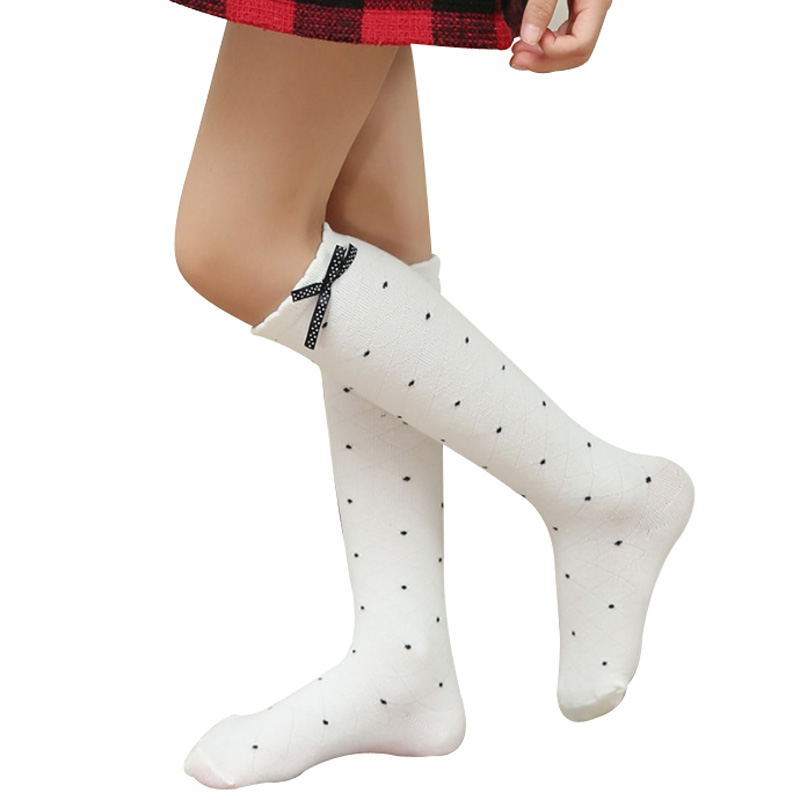 Dots Bow-knot Knee High Socks for Girls Kids Child Casual Long Princess Socks Black White Heel Style 3-8 Years
Dots Bow-knot Knee High Socks for Girls Kids Child Casual Long Princess Socks Black White Heel Style 3-8 Years