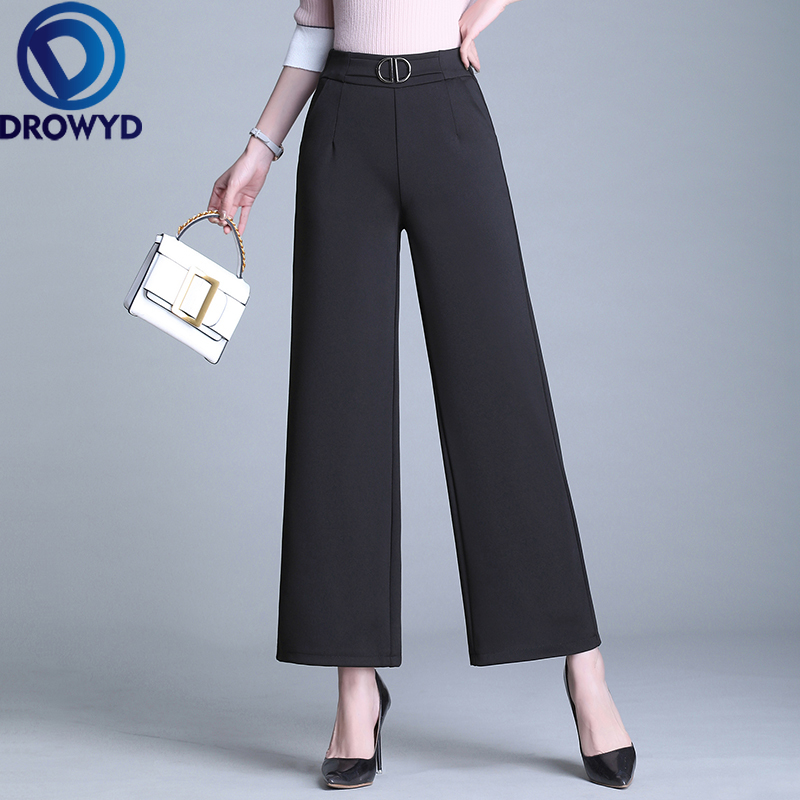 Black Wide Leg Pants for Women Fashion Office Work Vintage Trousers 2020 Casual Loose Elastic Waist Pockets Ankle-Length Pants
Black Wide Leg Pants for Women Fashion Office Work Vintage Trousers 2020 Casual Loose Elastic Waist Pockets Ankle-Length Pants
