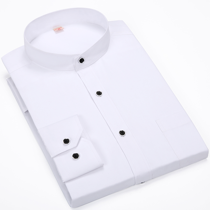Men's Dress Shirts Long Sleeve Stand Collar Regular Fit Elegant New Formal Solid Color Social Business White Black Red Shirt
Men's Dress Shirts Long Sleeve Stand Collar Regular Fit Elegant New Formal Solid Color Social Business White Black Red Shirt