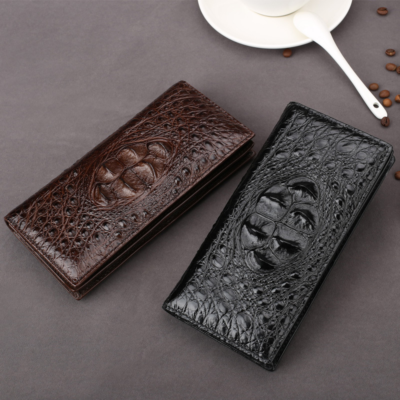 Luxurious2020 Crocodile Leather Suit Clip Multi-card Long Wallet Men's Coin Purse, Black
Luxurious2020 Crocodile Leather Suit Clip Multi-card Long Wallet Men's Coin Purse, Black