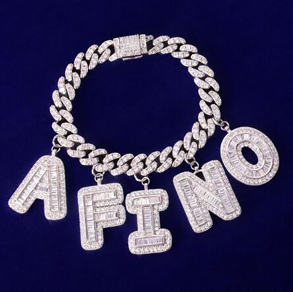 Custom Name Baguette Letters Bracelets Anklet 10MM Cuban Chain Pendants Necklaces Hiphop Zircon Jewelry gifts for men women
Custom Name Baguette Letters Bracelets Anklet 10MM Cuban Chain Pendants Necklaces Hiphop Zircon Jewelry gifts for men women