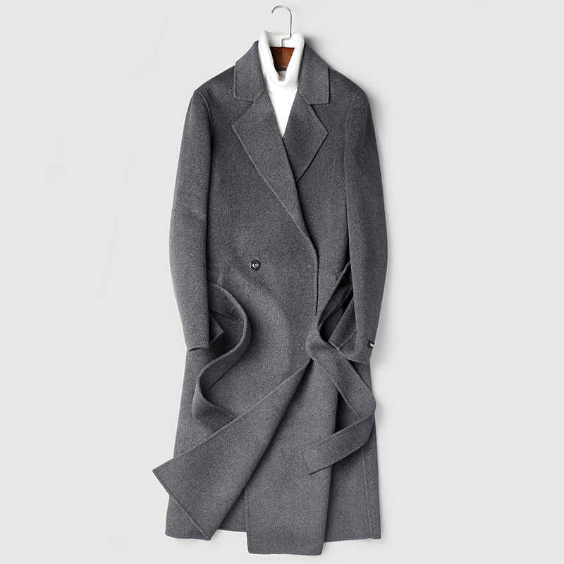 Real 100% Wool Coat 2020 Autumn Winter Jacket Men Double-side Woolen Coats Long Overcoat Abrigo P-S8253Z ZL968, Dark gray
Real 100% Wool Coat 2020 Autumn Winter Jacket Men Double-side Woolen Coats Long Overcoat Abrigo P-S8253Z ZL968, Dark gray