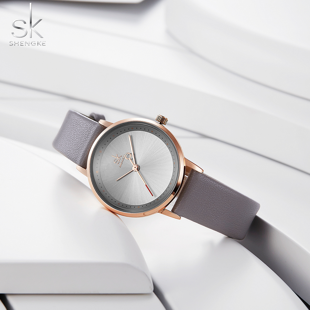 Shengke Men Women Fashion Lovers Couple Watches Leather Band Strap Watch Set Quartz Ladies Wristwatch Relogio Saat Reloj Montre CX200720