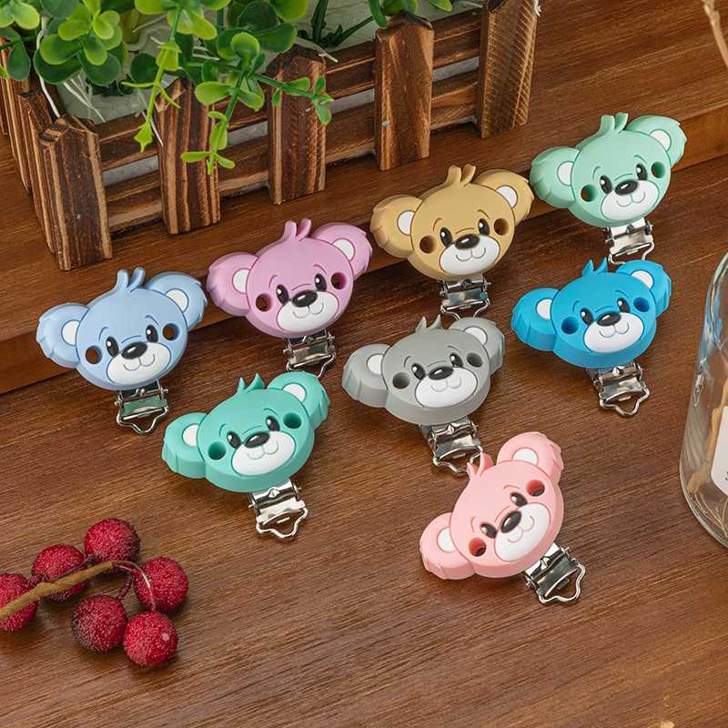 5pc/lot Silicone Bear Baby Pacifier Chain Clip Holder DIY Teething Holder Soothing Pacifier Accessories
5pc/lot Silicone Bear Baby Pacifier Chain Clip Holder DIY Teething Holder Soothing Pacifier Accessories