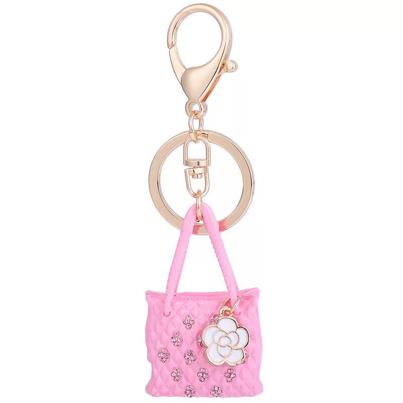 New creative alloy bag shape key ring charm crystal flower car key chain female bag pendant accessories keychain
New creative alloy bag shape key ring charm crystal flower car key chain female bag pendant accessories keychain