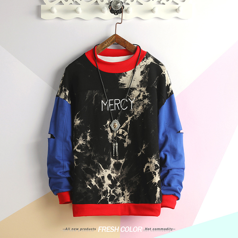 Men's Streetwear Hoodies autumn letter Printed 100% cotton Tie Dye Patchwork Sweatshirt Male Harajuku Japanese Hip Hop Hoodie, Blue
Men's Streetwear Hoodies autumn letter Printed 100% cotton Tie Dye Patchwork Sweatshirt Male Harajuku Japanese Hip Hop Hoodie, Blue