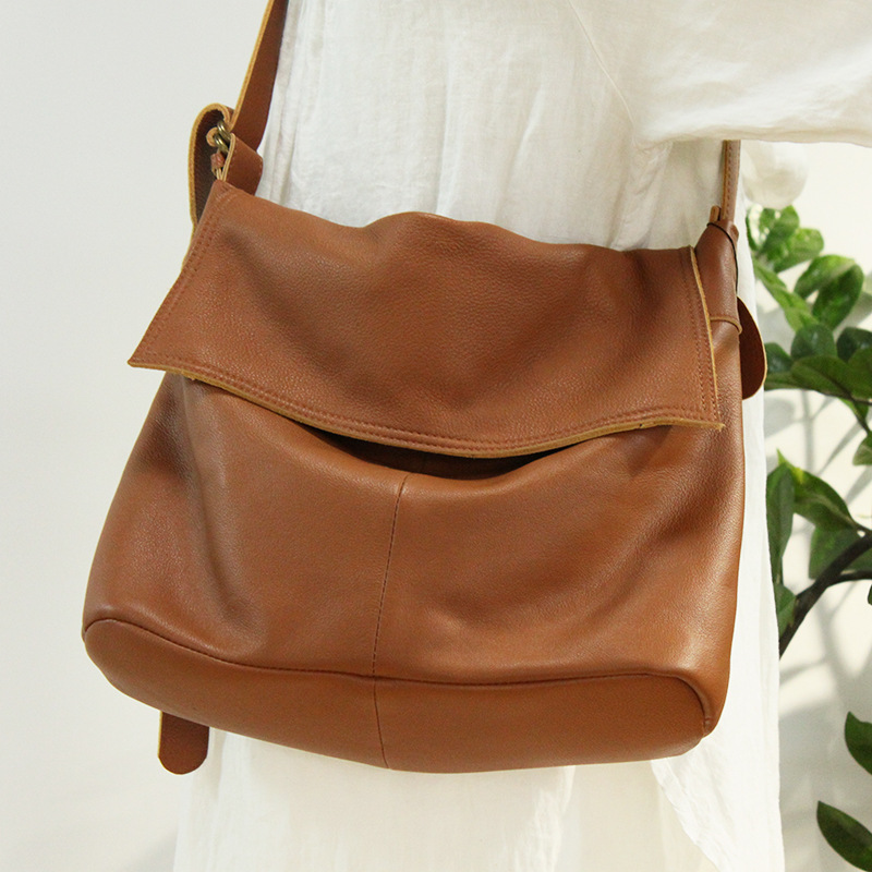Johnature Leisure First Layer Cow Leather Women Bag 2020 New Large Capacity Shoulder & Crossbody Bags Solid Color Messenger Bag, Brown
Johnature Leisure First Layer Cow Leather Women Bag 2020 New Large Capacity Shoulder & Crossbody Bags Solid Color Messenger Bag, Brown