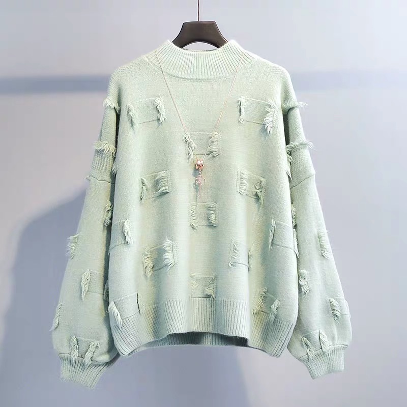 Loose Pullover Women Sweaters Outerwear 2020 New Autumn Winter Fashion Tassel Long Sleeve O-neck Knitted Female Tops Sweater, As the photo
Loose Pullover Women Sweaters Outerwear 2020 New Autumn Winter Fashion Tassel Long Sleeve O-neck Knitted Female Tops Sweater, As the photo