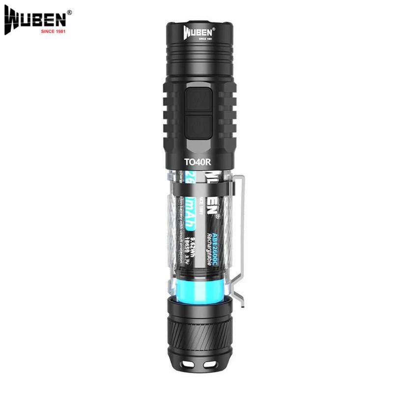 

Wuben TO40R Micro USB Rechargeable 1200lm High Power Outdoor Flashlights Cree XPL 18650 Battery Torch Lantern for Searching