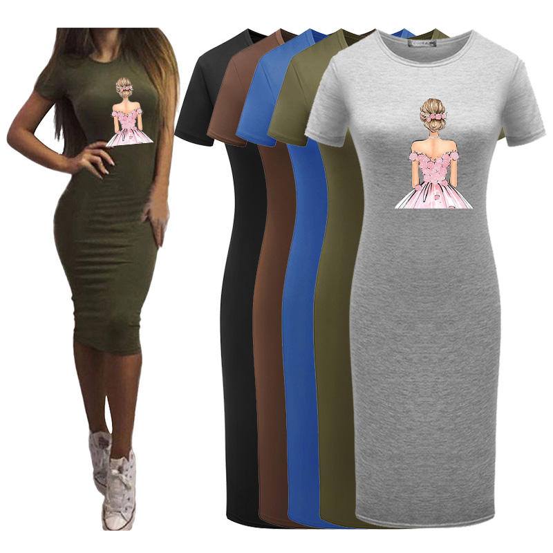 Women Designer Desses 2020 New Arrival Casual Dresses Women Sexy Bodycon Dress Short Sleeve Knee-length Printed Dress, Gray
Women Designer Desses 2020 New Arrival Casual Dresses Women Sexy Bodycon Dress Short Sleeve Knee-length Printed Dress, Gray