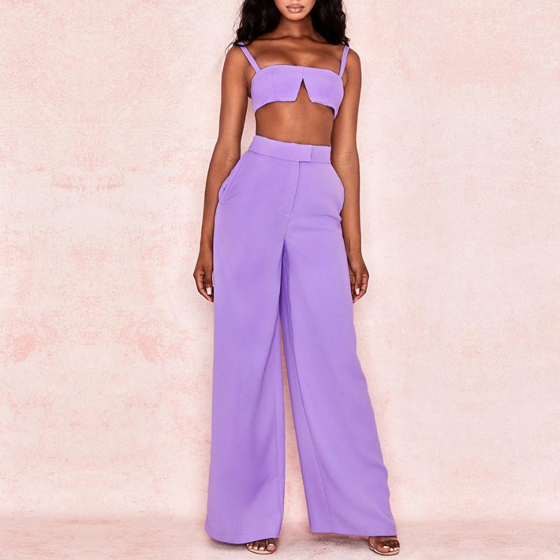 Adyce 2020 New Summer Arrive Violet Two Pieces Sets Spgahetti Strap Sleeveless Short Top& Long Pants Women Fashion Casual Sets
Adyce 2020 New Summer Arrive Violet Two Pieces Sets Spgahetti Strap Sleeveless Short Top& Long Pants Women Fashion Casual Sets