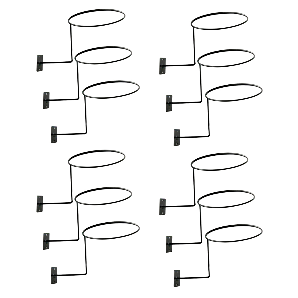 12 Pcs Wall Mount Helmet Display Holder Rack Hanger For Fisherman Sun Hat Cap