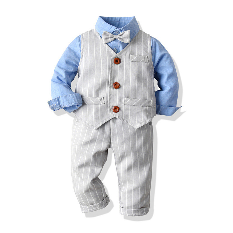 New Spring Autumn Boy Sets Children Gentleman Long-Sleeved Bow Tie Shirt + Trousers + Plaid Vest 3 PCS Kids Clothes, 1437 green
New Spring Autumn Boy Sets Children Gentleman Long-Sleeved Bow Tie Shirt + Trousers + Plaid Vest 3 PCS Kids Clothes, 1437 green