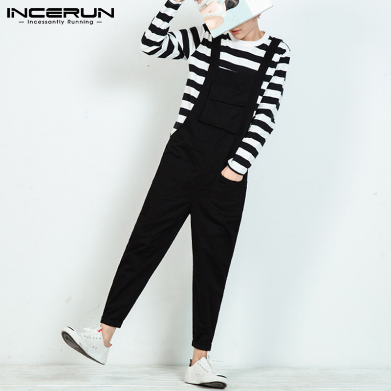 INCERUN 2020 Mens Fashion Jumpsuits Solid Color Overalls Man Suspender Bottoms Pockets Vintage Joggers Loose Cotton Rompers 5XL7, Black
INCERUN 2020 Mens Fashion Jumpsuits Solid Color Overalls Man Suspender Bottoms Pockets Vintage Joggers Loose Cotton Rompers 5XL7, Black