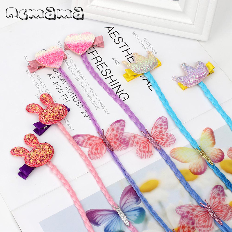 Glitter Heart Bowknot Hair Clips For Girls With Long Wig Net Yarn Crown Hair Bows Barrettes Kids Princess Accessories
Glitter Heart Bowknot Hair Clips For Girls With Long Wig Net Yarn Crown Hair Bows Barrettes Kids Princess Accessories