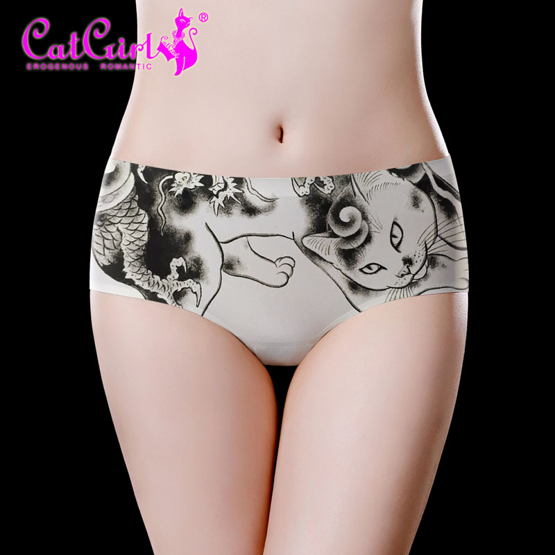 Retro painting animal printing Seamless Panties Women Comfort Brief Ultra-thin Mid rise Lingerie Ice Silk Briefs Lady Underwear, N0069
Retro painting animal printing Seamless Panties Women Comfort Brief Ultra-thin Mid rise Lingerie Ice Silk Briefs Lady Underwear, N0069