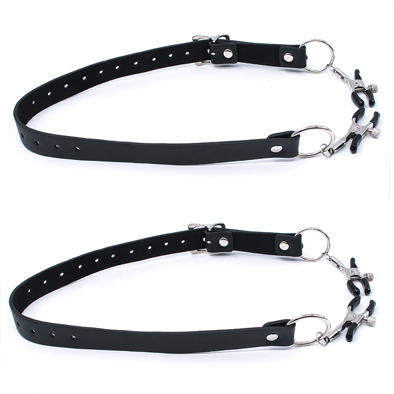 2 pcs Labia Spreader Wrap Around Thighs Clitoris Clamps Sex Bondage BDSM Slave Women Pussy Stretcher Vaginal Speculum Adult Game Y200616