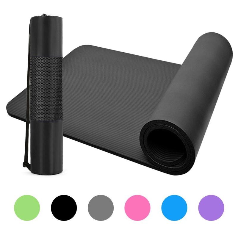 10mm NBR Yoga Mat Non-slip Carpet Mat Pad Pilates Gymnastics With Mesh Bag and Carry Sling Gym Fitness Equipment, Black
10mm NBR Yoga Mat Non-slip Carpet Mat Pad Pilates Gymnastics With Mesh Bag and Carry Sling Gym Fitness Equipment, Black