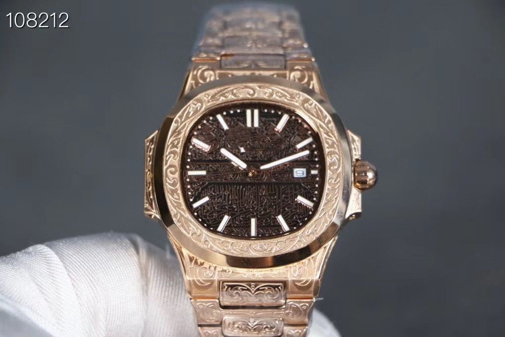 43mm High Quality Nautilus Automatic Mechanical Watch for Man Stainless Engraved Steel Strap Mens Wristwatch
43mm High Quality Nautilus Automatic Mechanical Watch for Man Stainless Engraved Steel Strap Mens Wristwatch
