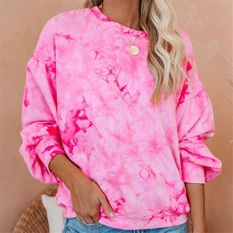 Women Long Sleeve T-Shirt Tie-Dye Red Print T-Shirt For Women Gradient Color Spring Autumn T Shirt Ladeis O-Neck Sweatshirt, As pic
Women Long Sleeve T-Shirt Tie-Dye Red Print T-Shirt For Women Gradient Color Spring Autumn T Shirt Ladeis O-Neck Sweatshirt, As pic