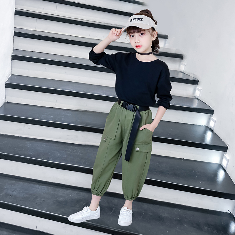 Kids Girls Clothes Set Summer 2020 Outfits Fashion Black T shirt Overalls Pants Casual Girls Outfits Sets Clothes 6 8 10 12 Year, Green
Kids Girls Clothes Set Summer 2020 Outfits Fashion Black T shirt Overalls Pants Casual Girls Outfits Sets Clothes 6 8 10 12 Year, Green